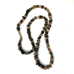 Agate Natural Stone Gemstone Necklace 11-12”